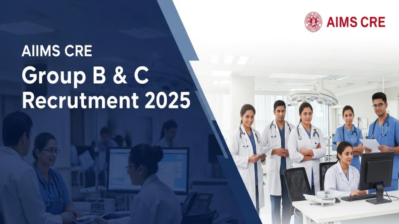 AIIMS CRE Group B & C Recruitment 2025: Online Form Out for Multiple Posts — Apply Now!