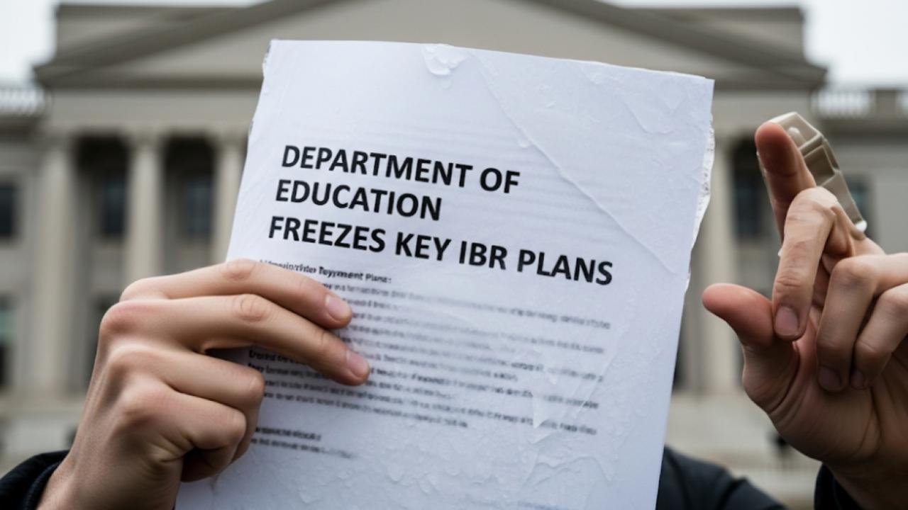 Department of Education Freezes Key IBR Plans—What It Means for Borrowers Right Now