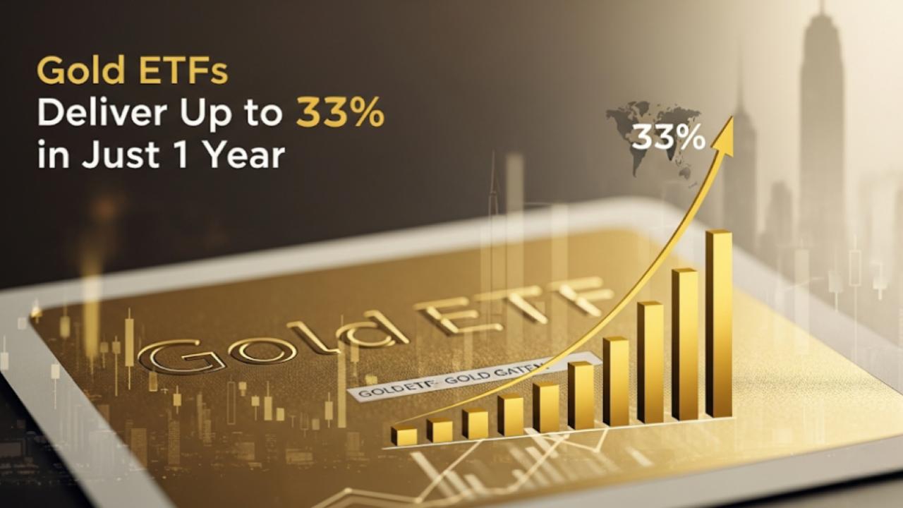 Gold ETFs Deliver Up to 33% in Just 1 Year — How ₹2 Lakh Turned Into ₹3.82 Lakh!
