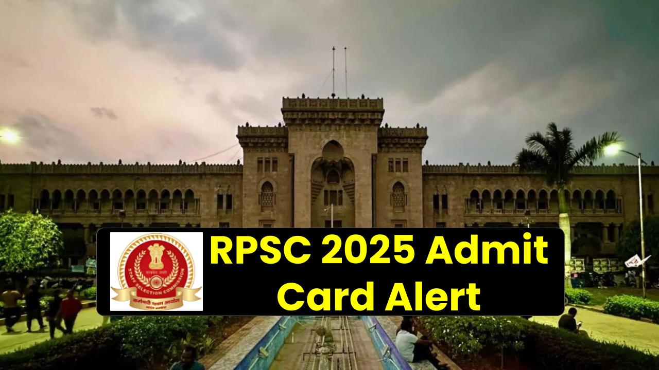 RPSC 2025 Admit Card Alert: Vice Principal & Superintendent Posts — Download in 2 Clicks!