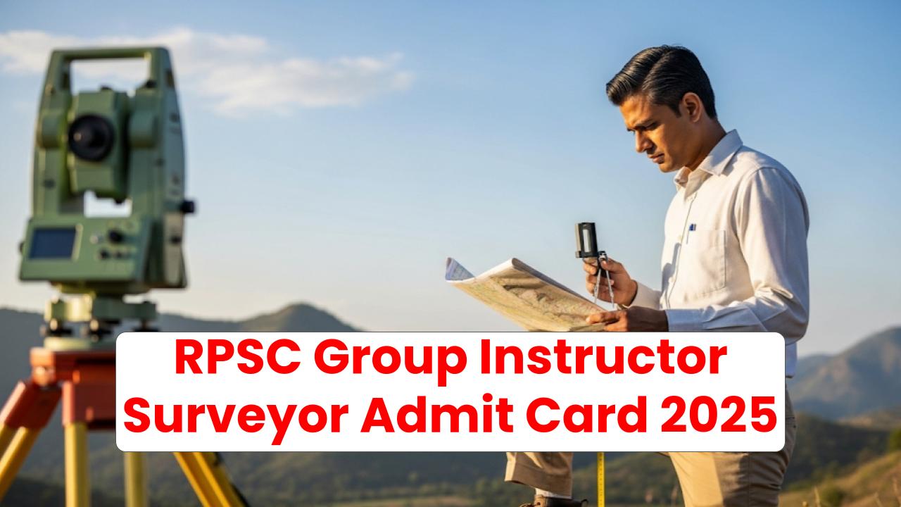RPSC Group Instructor/Surveyor 2025 Admit Card Released — Key Instructions & Download Link Inside!