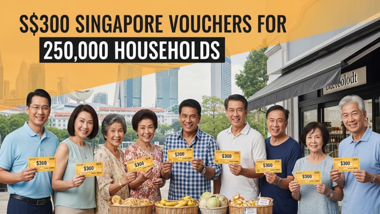 S$300 Singapore Vouchers for 250K Households – Find Out If You’re Eligible & How to Redeem!