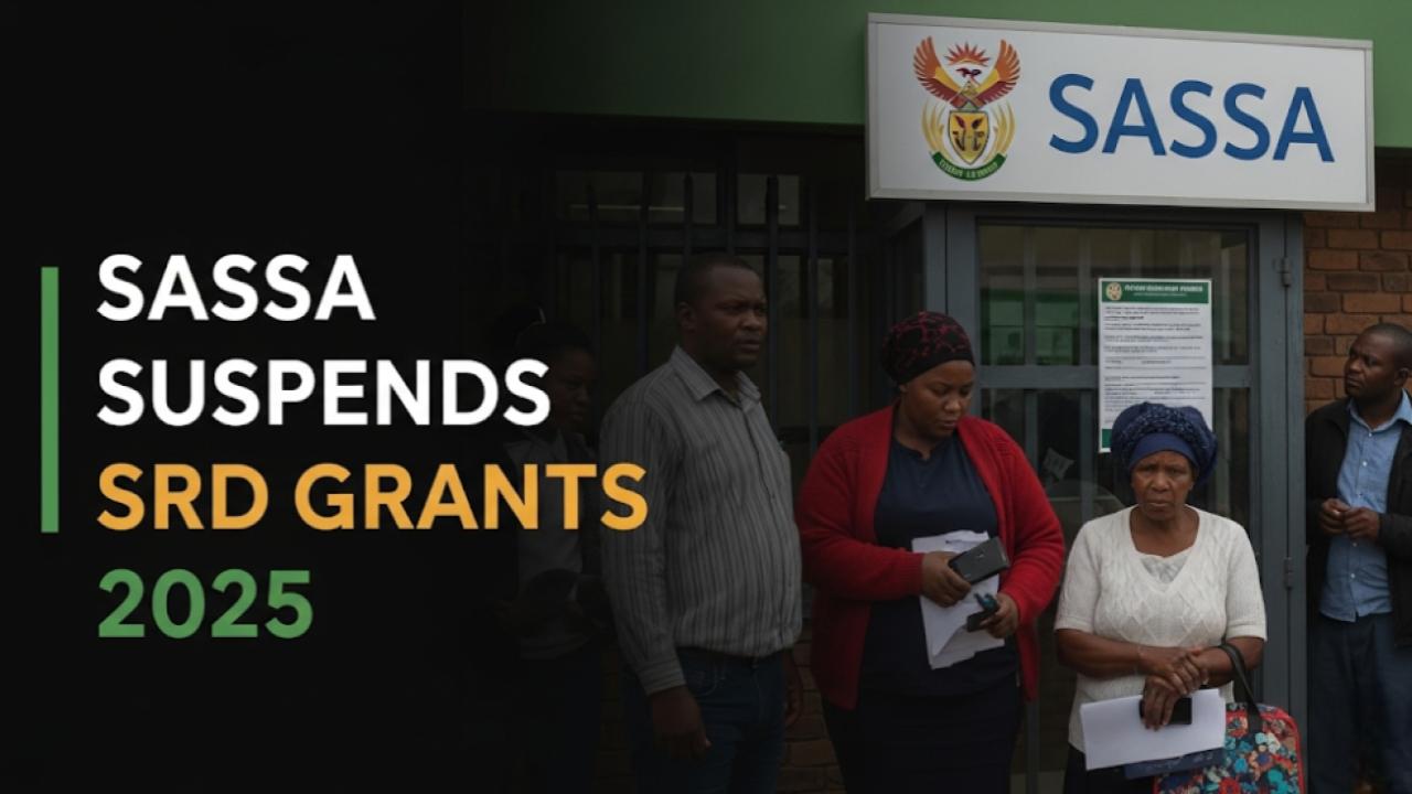 SASSA Suspends SRD Grants 2025 – Thousands Affected as Crackdown on Suspicious Recipients Begins