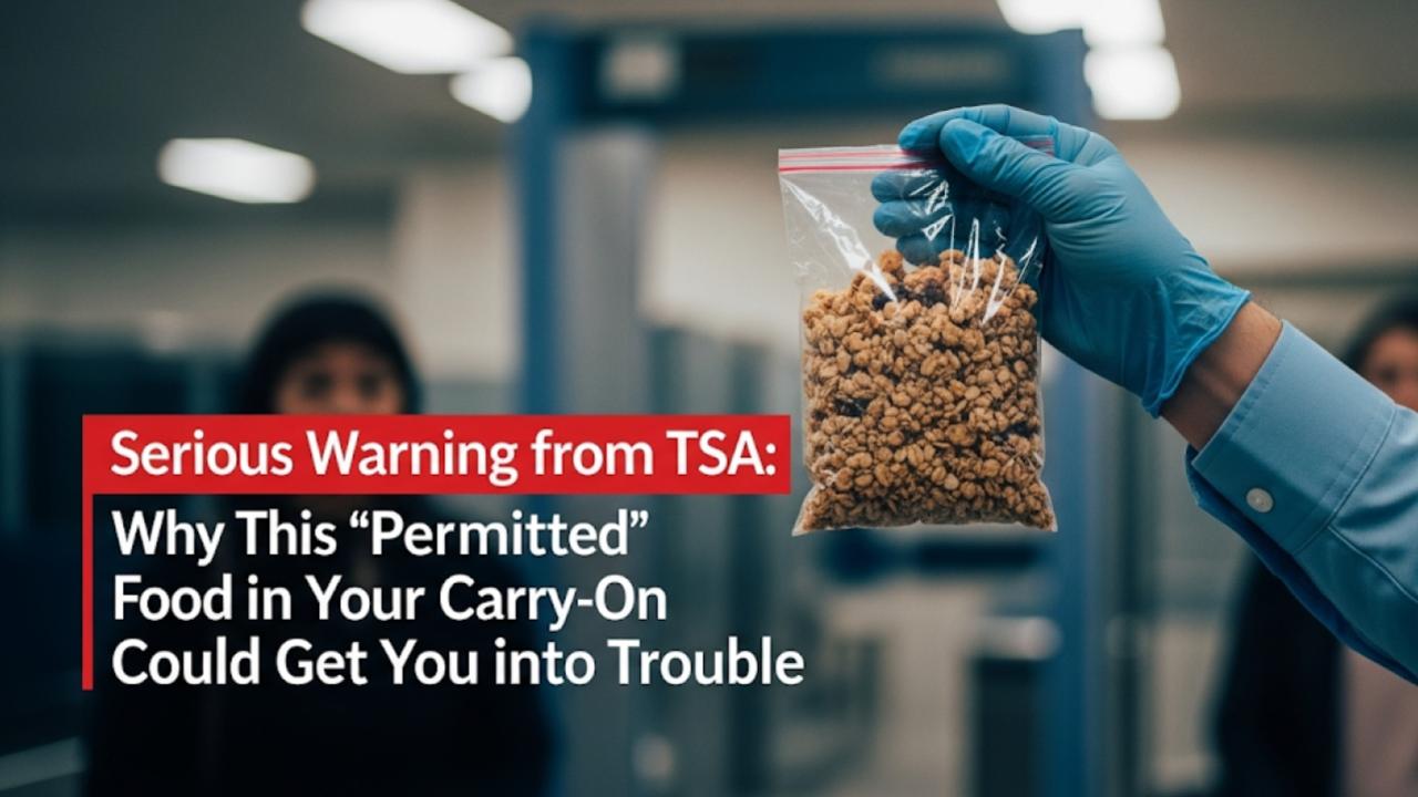 Serious Warning from TSA: Why This "Permitted" Food in Your Carry-On Could Get You into Trouble
