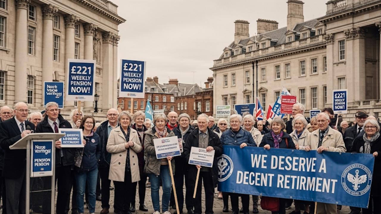 UK Pensioners Demand £221 Weekly Pension — Will the Government Finally Listen?